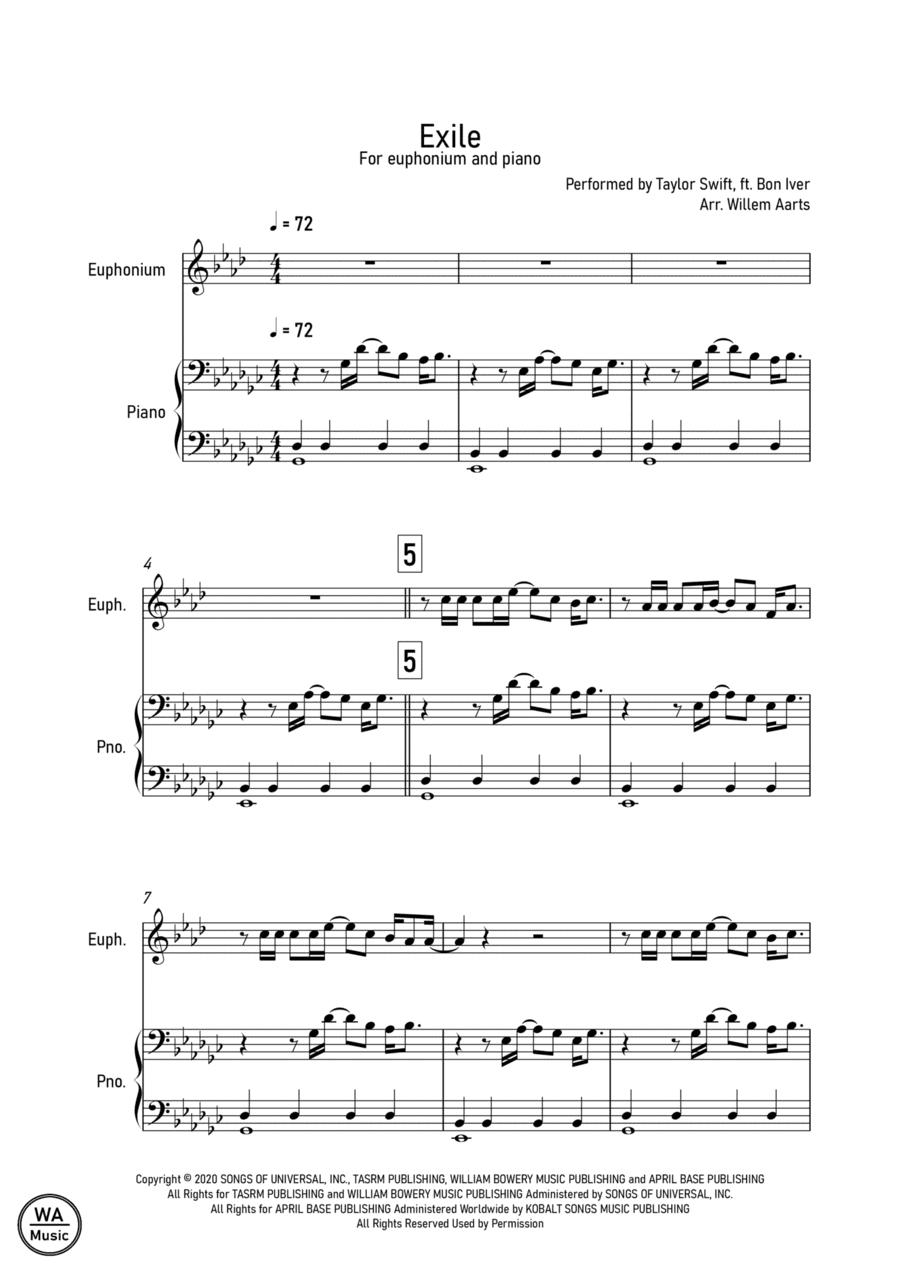 Exile (arr. Willem Aarts)
