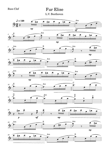 For Elise (Beethoven) (arr. Fabio Eduardo de Oliveira)