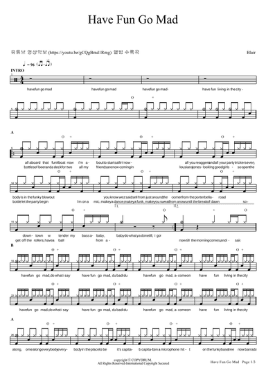 Have Fun Go Mad (arr. COPYDRUM)