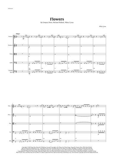 Flowers (arr. Langanho)