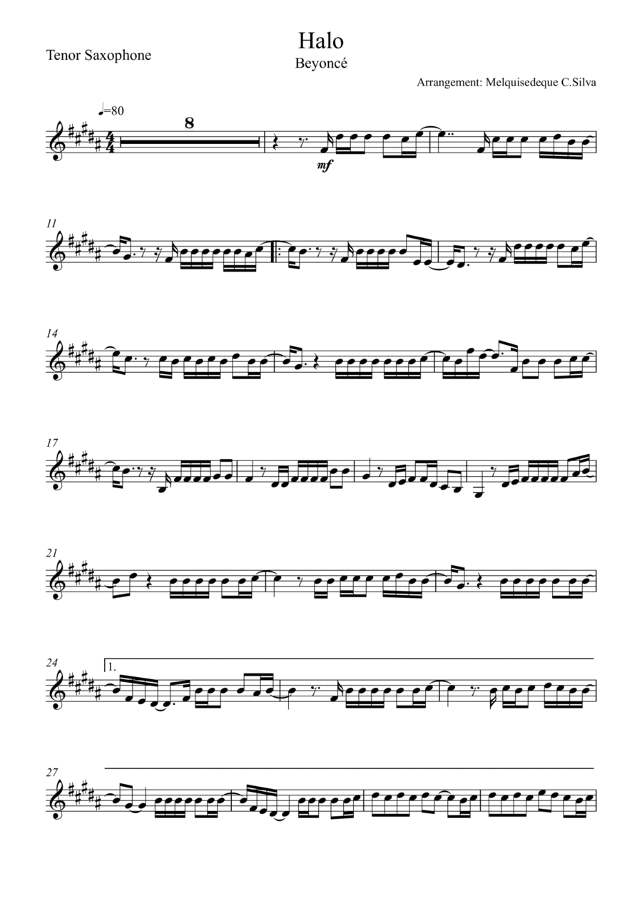 Halo (arr. Melquisedeque C.Silva)