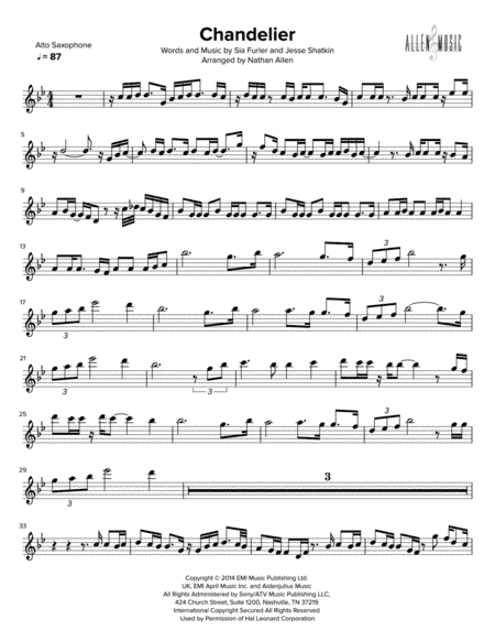 Chandelier (arr. Nathan Allen)