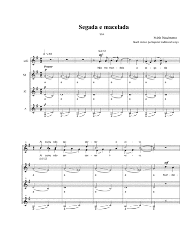 Segada e Macelada (SSA a capella)