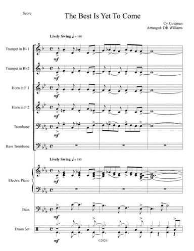 The Best Is Yet To Come (arr. DB Williams)