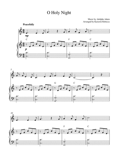 O Holy Night (arr. Kaiserin Rebecca)