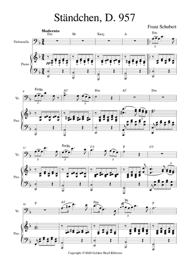 Ständchen (arr. Golden Skull Editions)