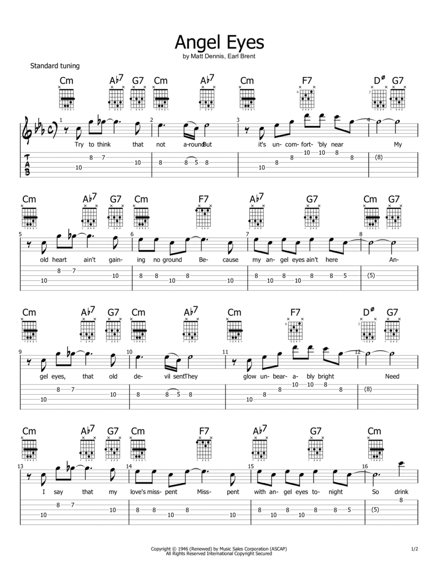 Angel Eyes (arr. Philip Jackson)