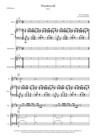 Wonderwall (arr. Fernando Britto)