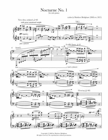 Nocturne No. 1 (2008 rev. 2015)