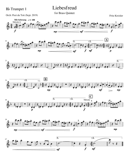 Liebesfreud - Fritz Kreisler (arr. Willi Drahts & Peet du Toit)