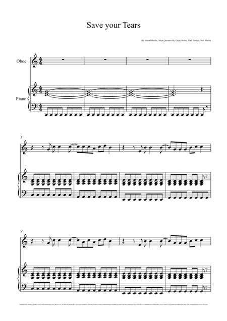 Save Your Tears (arr. André Laitano)
