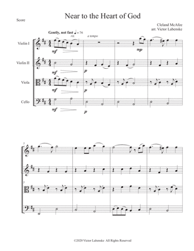 Near to the Heart of God (arr. Victor Labenske)