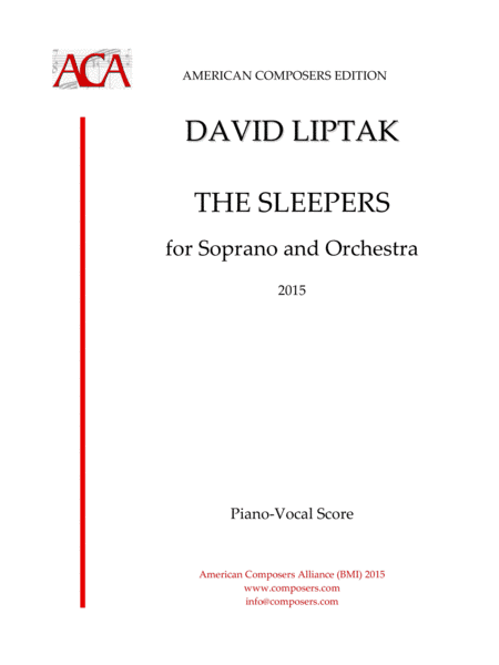 [Liptak] The Sleepers (Piano Reduction)