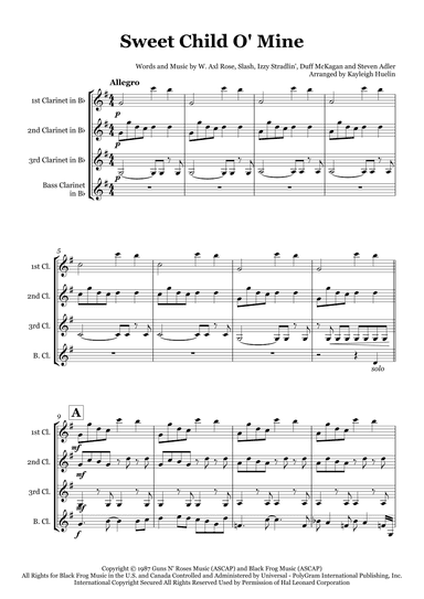 Sweet Child O' Mine (arr. Kayleigh Huelin)