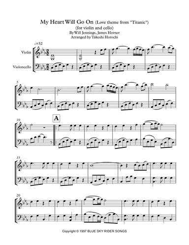 My Heart Will Go On (love Theme From 'titanic') (arr. Takeshi Horochi)