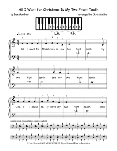 All I Want For Christmas Is My Two Front Teeth (arr. Chris Mielke)