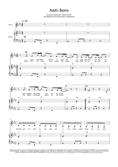 Anti-hero (arr. Henrique F Mangoni)