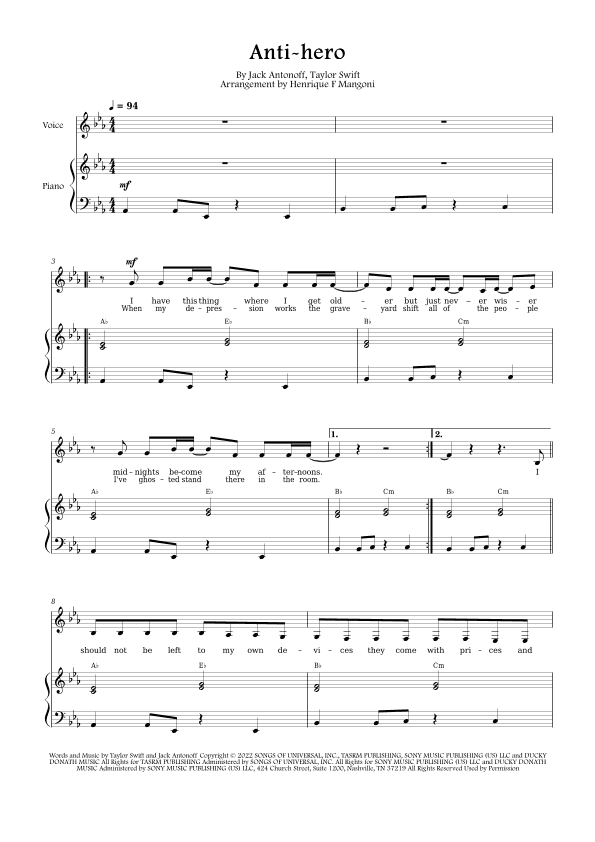 Anti-hero (arr. Henrique F Mangoni)