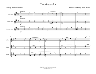 Tum-Balalaika (arr. Dominic Meccia)