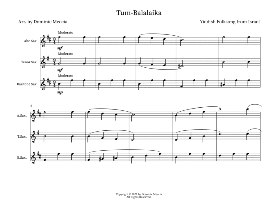 Tum-Balalaika (arr. Dominic Meccia)