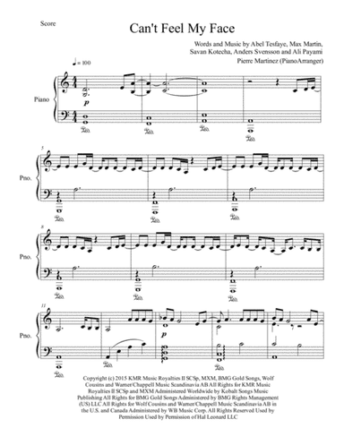 Can't Feel My Face (arr. Pierre Martinez)
