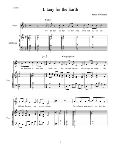 Litany for the Earth