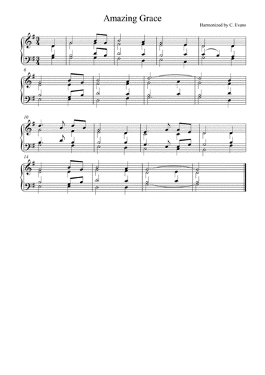 Amazing Grace (SATB) (arr. Christopher Evans)