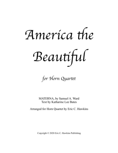 America the Beautiful (arr. Eric C. Hawkins)