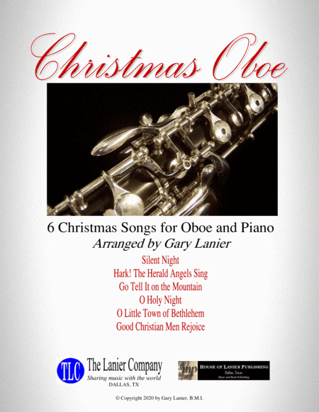 CHRISTMAS OBOE (6 Christmas songs for Oboe & Piano with Score/Parts) (arr. Gary Lanier)