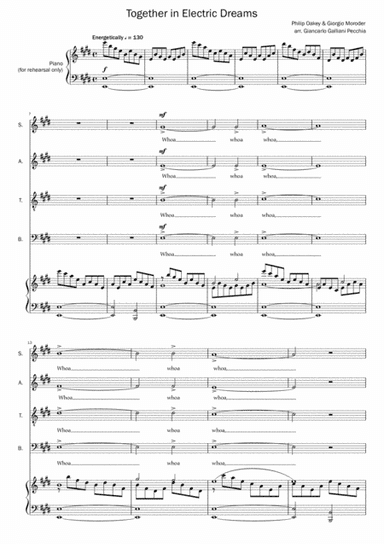 Together In Electric Dreams (arr. Giancarlo Galliani Pecchia)