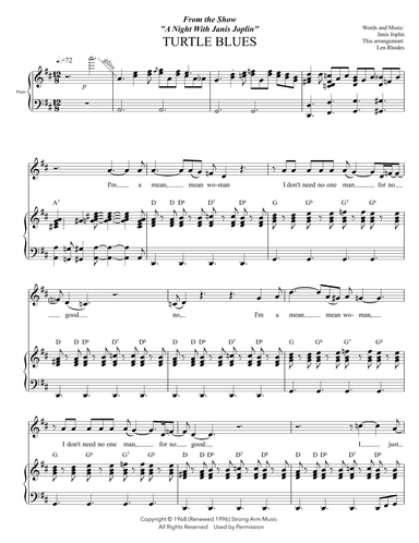Turtle Blues (arr. Len Rhodes)