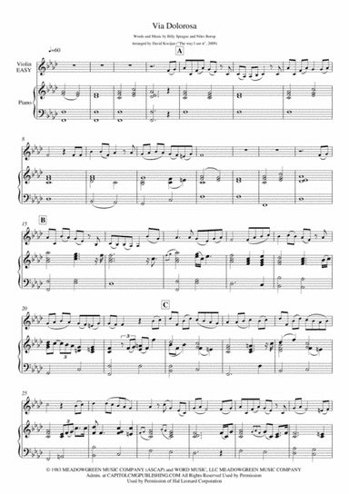 Via Dolorosa (arr. David Kocijan)