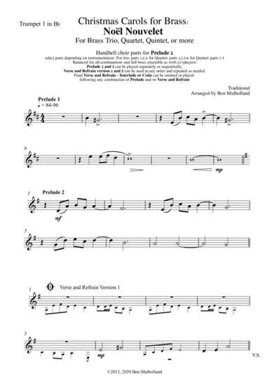 Christmas Carols for Brass: Noel Nouvelet (Sing We Now of Christmas) (arr. Ben Mulholland)