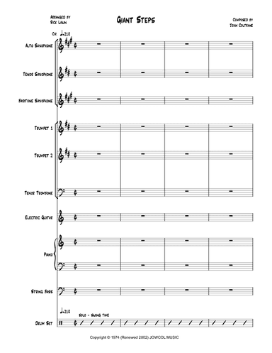 Giant Steps (arr. Rick Lawn)