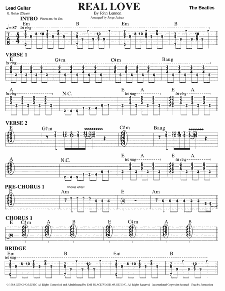 Real Love (arr. Jorge Juárez)