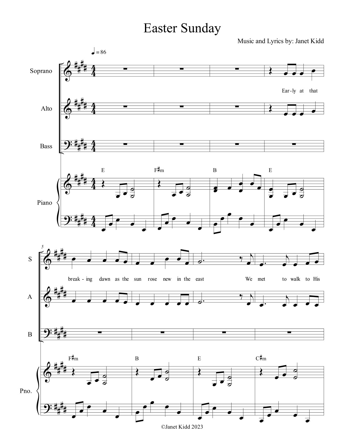 Easter Sunday - from Easter Vigil Cantata