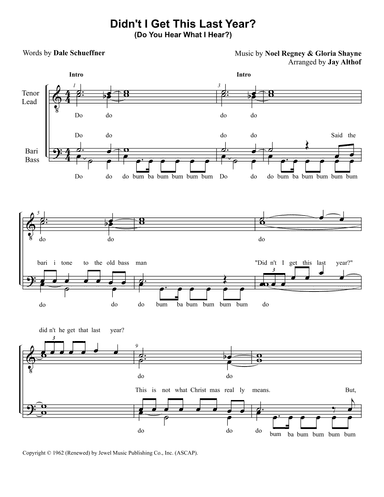 Do You Hear What I Hear (arr. Jay Althof)