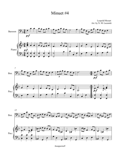 Minuet #4 (arr. Nick Lacanski)