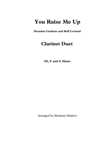 You Raise Me Up (arr. Abraham Maduro)