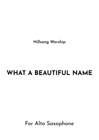 What A Beautiful Name (arr. Jireh J.)