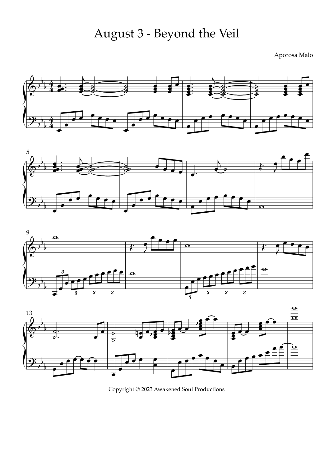 August 3 - Beyond the Veil