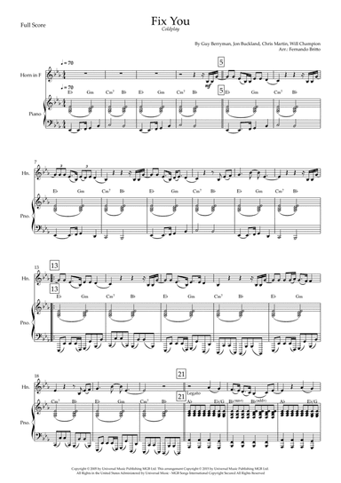 Fix You (arr. Fernando Britto)