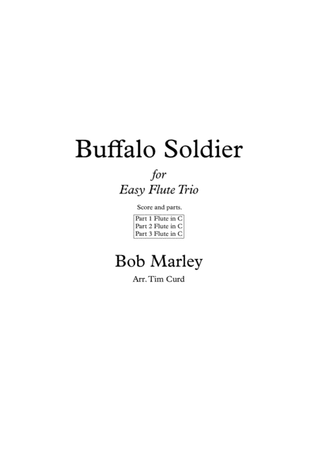 Buffalo Soldier (arr. Tim Curd.)