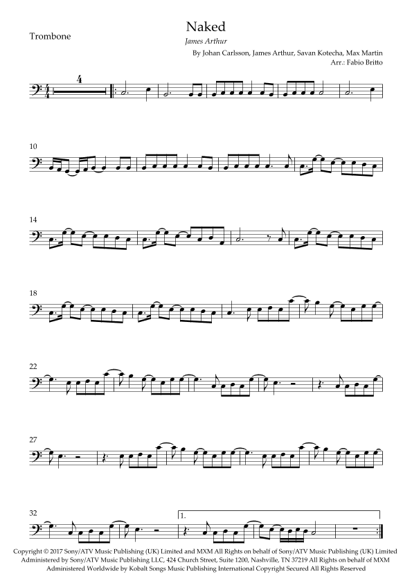 Naked (arr. Fabio Britto)