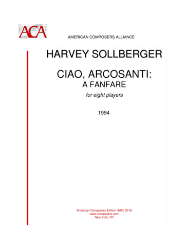 [Sollberger] Ciao, Arcosanti