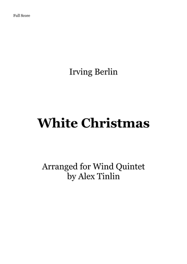 White Christmas (arr. Alex Tinlin)