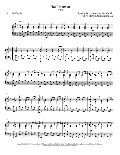 The Scientist (arr. Jin Kay Teo)