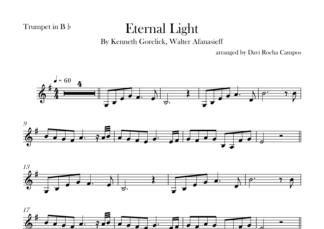 Eternal Light (arr. Davi Rocha Campos)