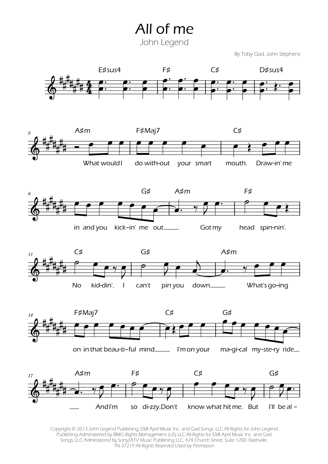 All Of Me (arr. Ygor Nunes)