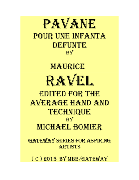 Pavanne pour une Infante Defunte (arr. Michael Bomier)